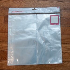 Photo Protector Sheets 6 per page, 10 Sheets, 4x6 photos, for 12x12 binder